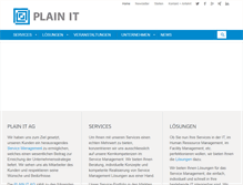 Tablet Screenshot of plain-it.ch